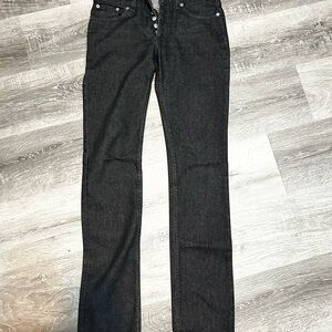Helmut Lang Black Straight Leg Jeans